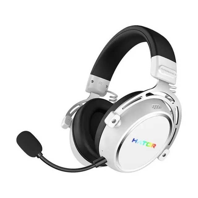 Hator Gaming Headset Hypergang 3 Wireless ESH56 Hi-Res ANC White (ESH56)
