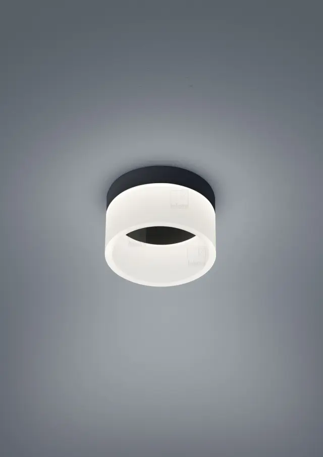 Φωτιστικό οροφής LIV Μαύρο Ματ 10W IP30 με LED & Dimmable