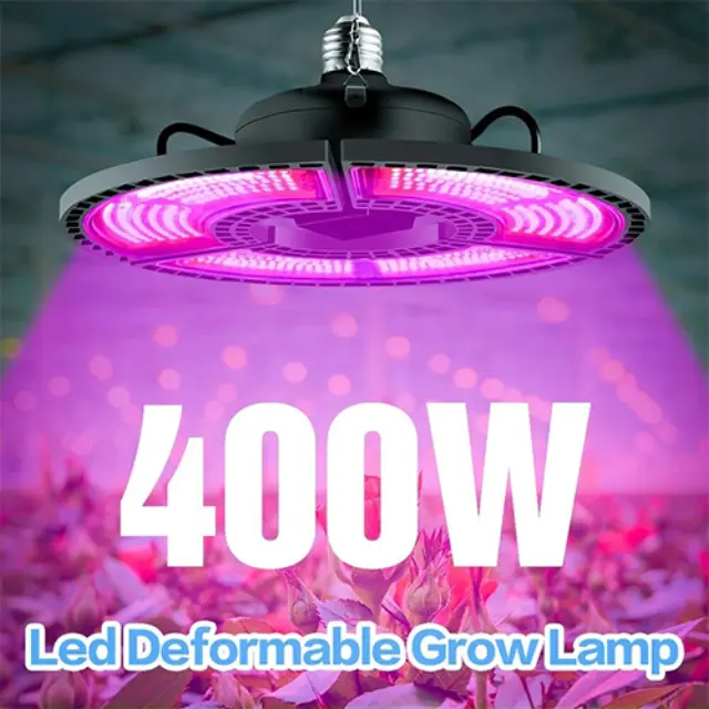 Κρεμαστό Grow Light με 504 LED και Ισχύ 400W Μ24.5xΒ24.5εκ. E50-GRLA-0608 3