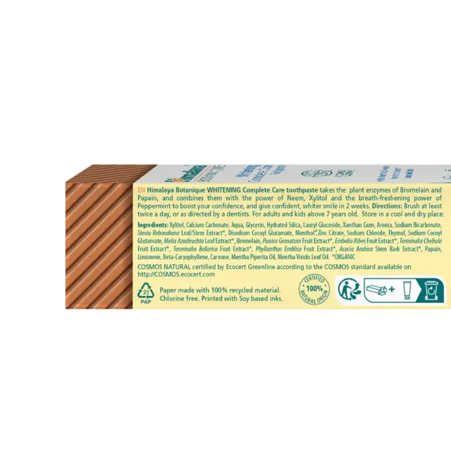 Himalaya Botanique Whitening Complete Care Toothpaste 2