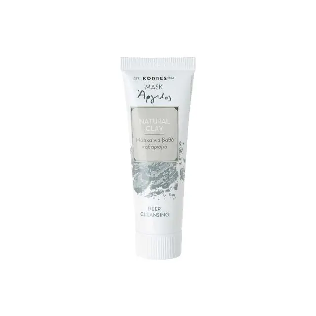 Korres Natural Clay Μάσκα με Λευκή Άργιλο για Βαθύ Καθαρισμό, 18ml