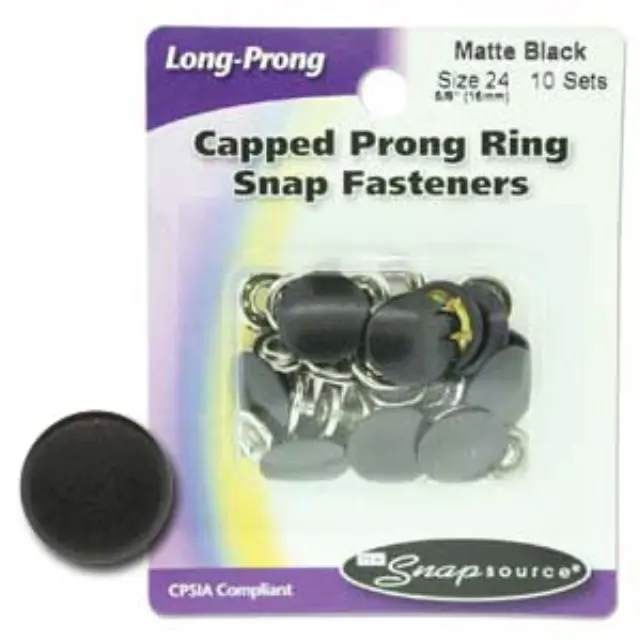 Τρουκς Matte Black Size24 (16mm) - 10σετ