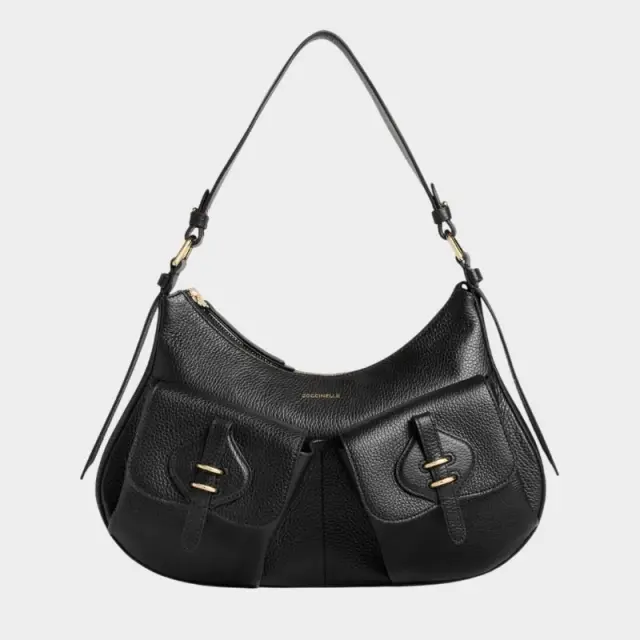 Coccinelle - Γυναικεία τσάντα Ώμου Mavery Pocket Medium E1VGK120101-001 Μαύρο