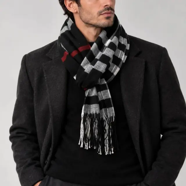 Aπαλό Κασκόλ Σε Κούτί Δώρου Coveri My Choice 251107-COL1 Μαύρο - ONESIZE