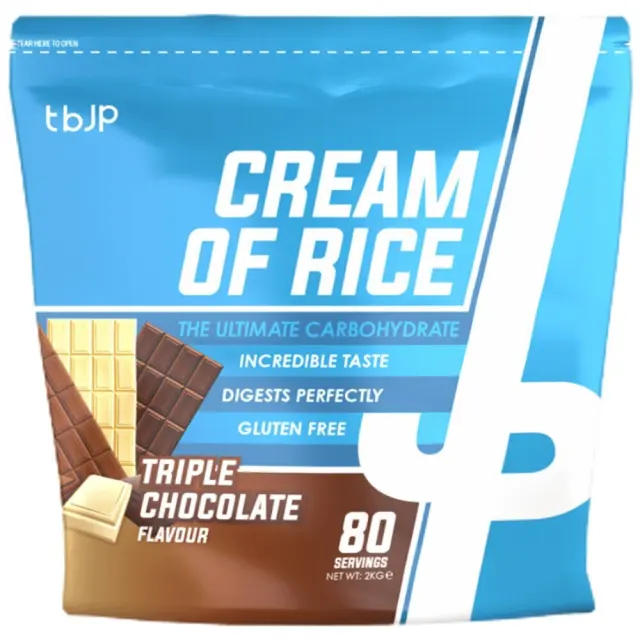 Trained By Jp Cream Of Rice Complex Carbohydrate Συμπλήρωμα Υδατανθράκων με Γεύση Τριπλή Σοκολάτα 2000g