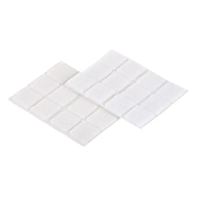 Επιφάνειες Hook+Loop Αυτοκόλλητο Λευκό 25x25mm 12Σετ