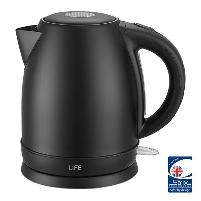 Bραστήρας 1.7L, 2200W, σε μαύρο χρώμα.