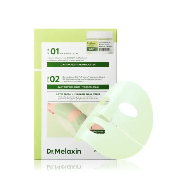 Dr. Melaxin Cactox Pore Relief Hydrogel Mask Μάσκα Προσώπου Υδρογέλης για Πόρους, 1τμχ