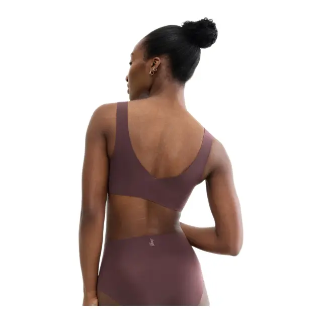 Sloggi Γυναικείο Μπουστάκι ZERO Feel 2.0 Bralette, Χρώμα Merlot 2