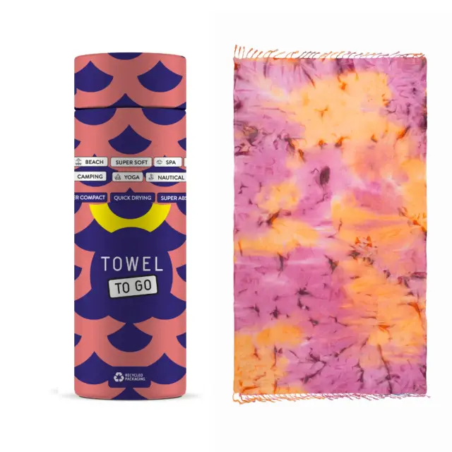 Towel To Go Tie Dye Πετσέτες Θαλάσσης Purple