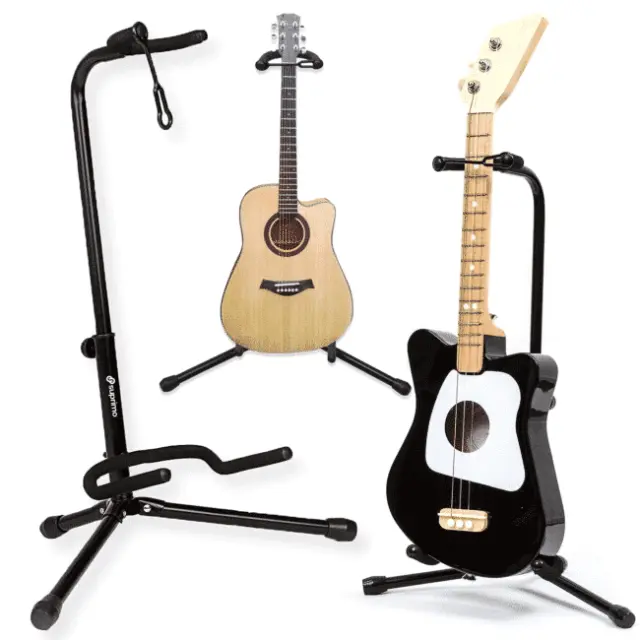 SUPRIMO GS2 guitar stand foldable floor-standing portable guitar safety strap 62-74 cm up to 25 kg