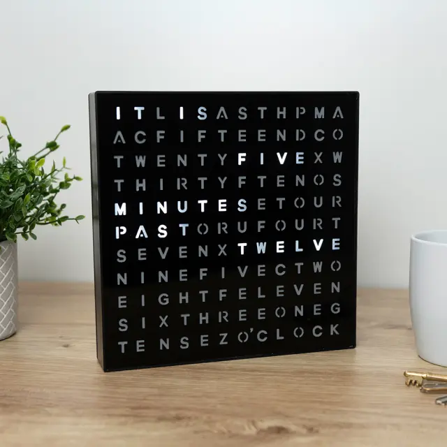 The Source® LED Word Clock/ Μοντέρνο Ρολόι με Χρόνο σε Λέξεις 2