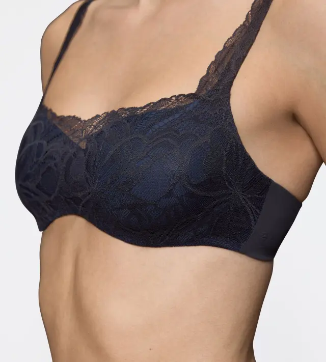 Triumph Σουτιέν Body Make-Up Illusion Lace Balconette Μαύρο 3