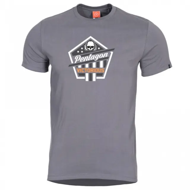 Pentagon Ageron ''Victorious'' T-Shirt-Μπλουζάκι Μακό για Τακτική - Καθημερινή Χρήση - 08WG-Wolf Grey-Γκρί Ανοιχτό