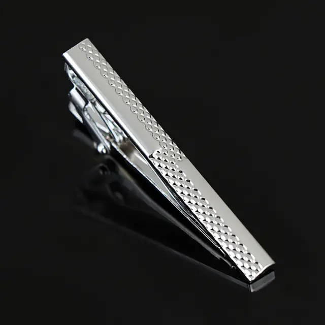 Σχεδιαστικό Ασημί Κλιπ Γραβάτας 5 cm – LGTC-T5/4 2