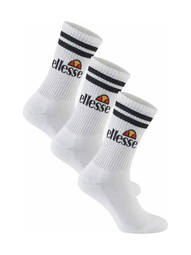 ELLESSE HERITAGE CORE PULLO 3PK-ΚΑΛΤΣΕΣ ΑΝΔΡΙΚΕΣ WHITE