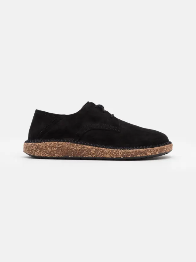 Birkenstock Δετά-Oxfords Γυναικείο δέρμα suede Μαύρο BIR/GARY 1013438 BLACK 3
