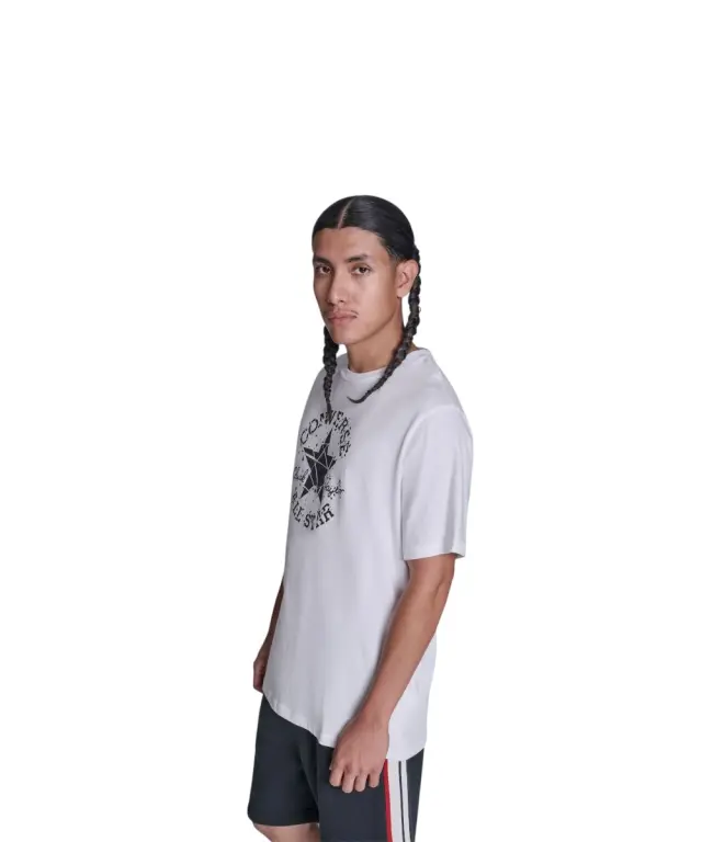 Converse - Ανδρικό T‑shirt Broken Glass CVM6T087-100 Λευκό - L 2