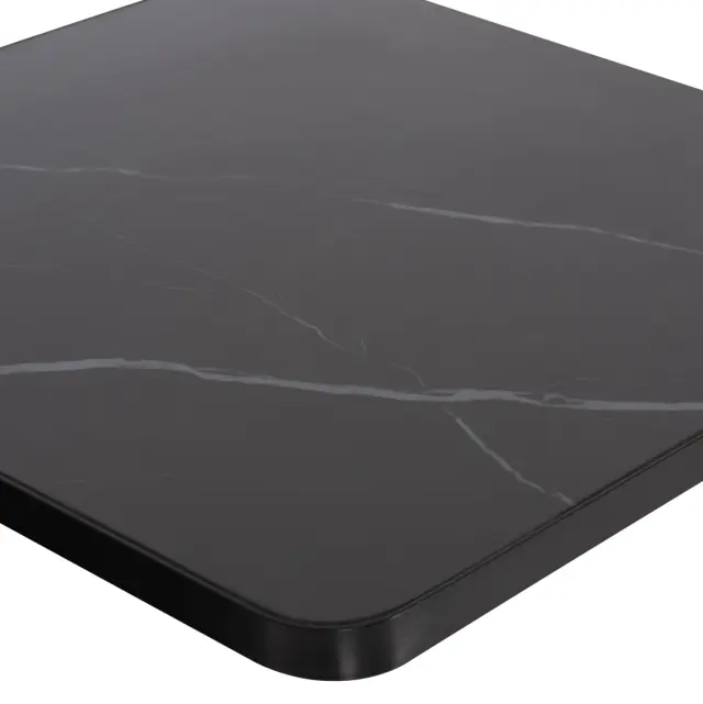 ΕΠΙΦΑΝΕΙΑ ΤΡΑΠΕΖΙΟΥ SINTERED STONE FB96654.03 BLACK MARBLE--ΠΛΑΙΣΙΟ ALU ΜΑΥΡΟ 70x70εκ. 3