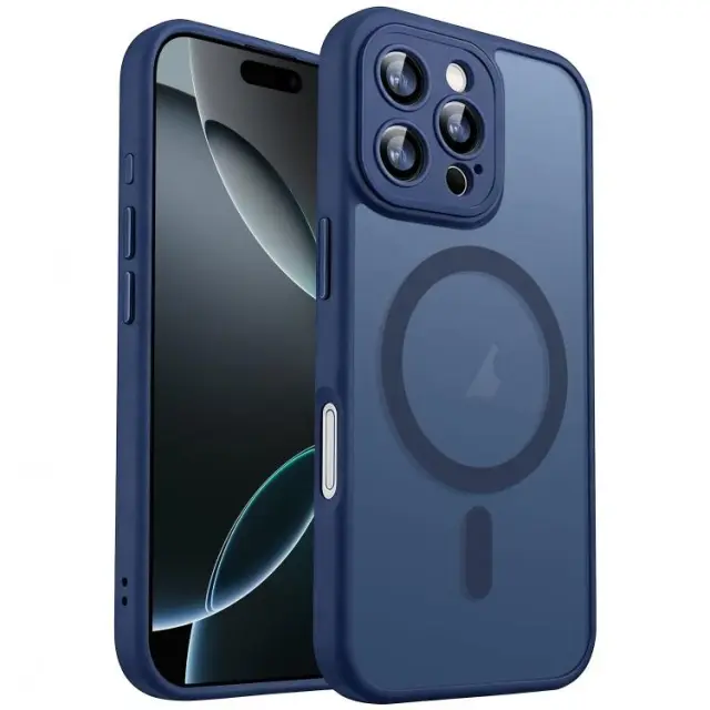 Frosted Magsafe Θήκη για iPhone 16 Pro Max- Midnight Blue OEM