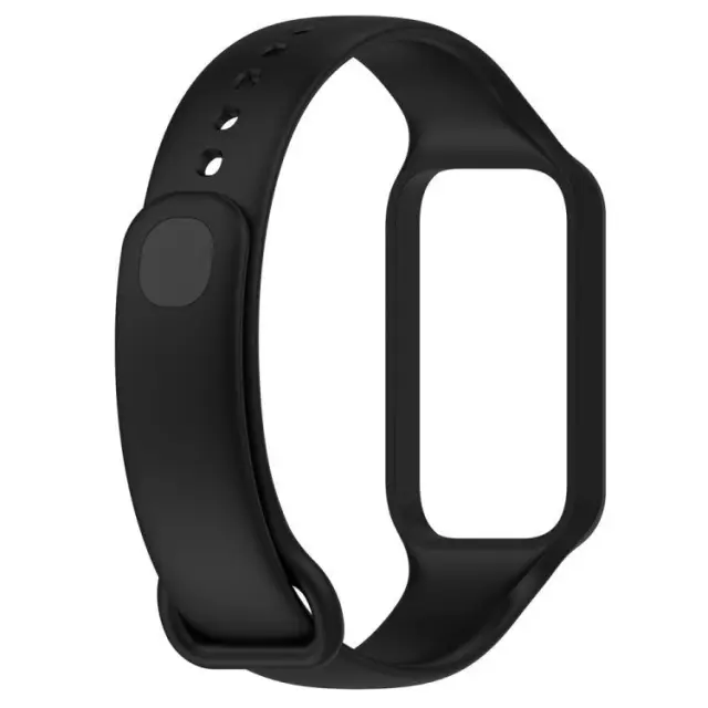 Ανταλλακτικό Λουράκι Σιλικόνης για Xiaomi Redmi Smart Band 2/8 Active – Black OEM 2