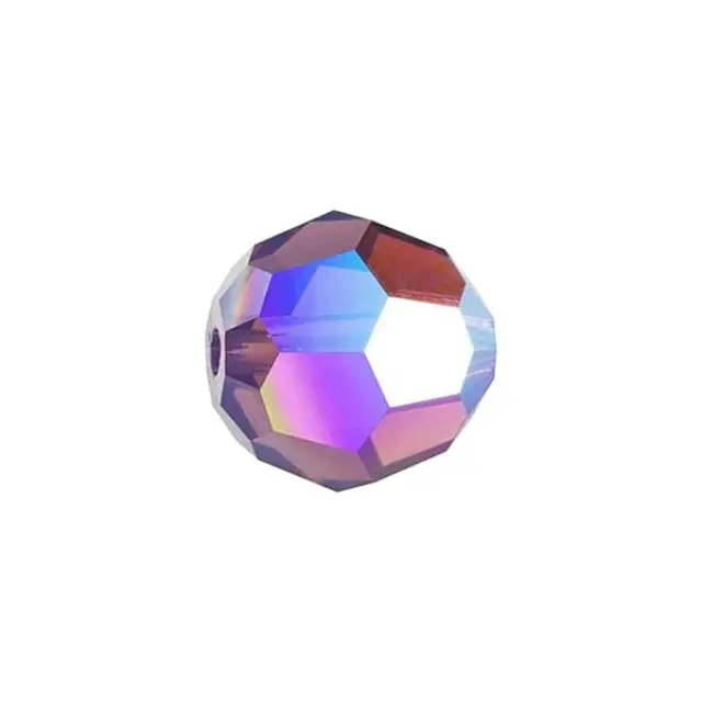 Swarovski 5000 Faceted Round Cyclamen Opal Shimmer 6mm - 10τεμ