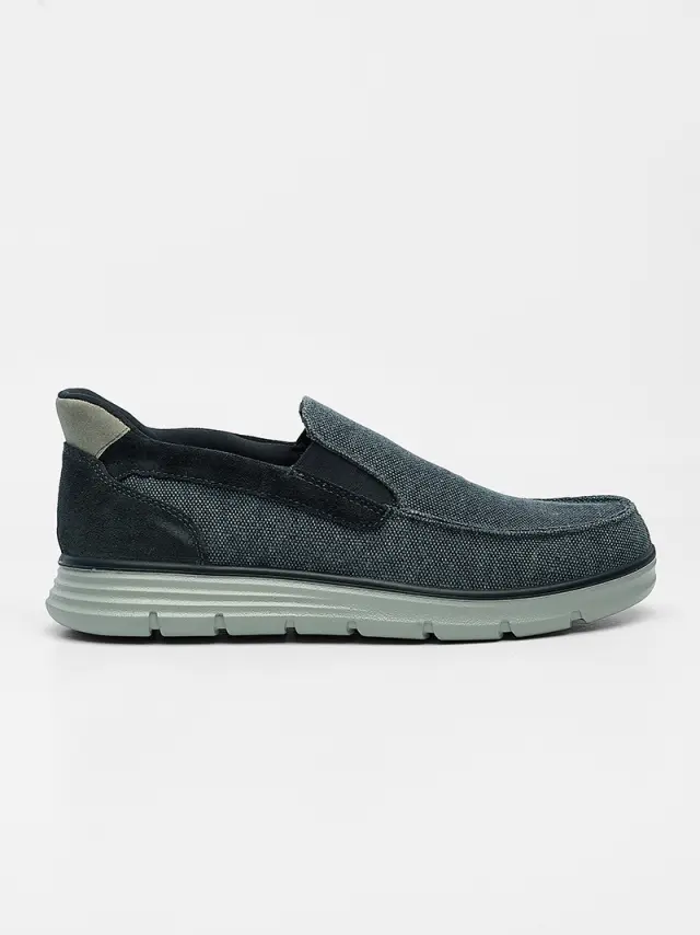 Imac Sneakers Ανδρικό ύφασμα/δέρμα Μπλέ IMA/102250 BLUE 2
