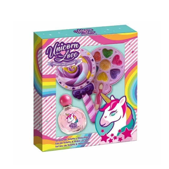 Unicorn Παιδικό Σετ Ομορφιάς: Eau de Toilette 50ml + Σετ Μακιγιαζ Lollipop