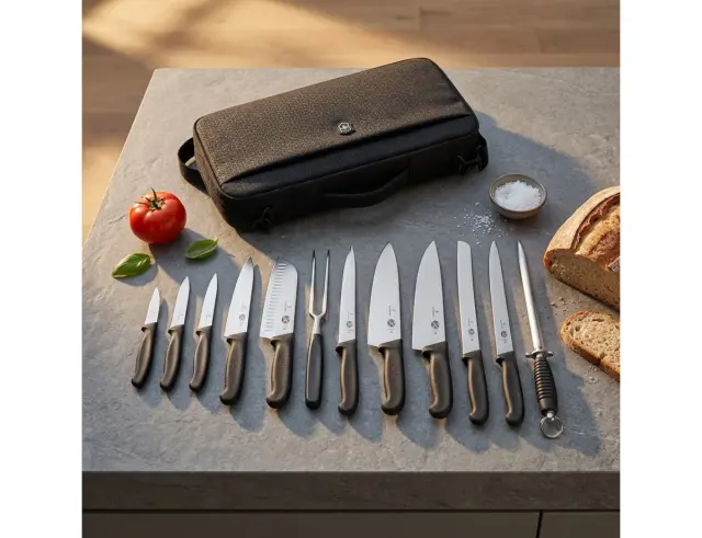 Σετ Μαχαίρια για σεφ Victorinox με θήκη μεταφοράς - Black - 16 τεμάχια5.4963