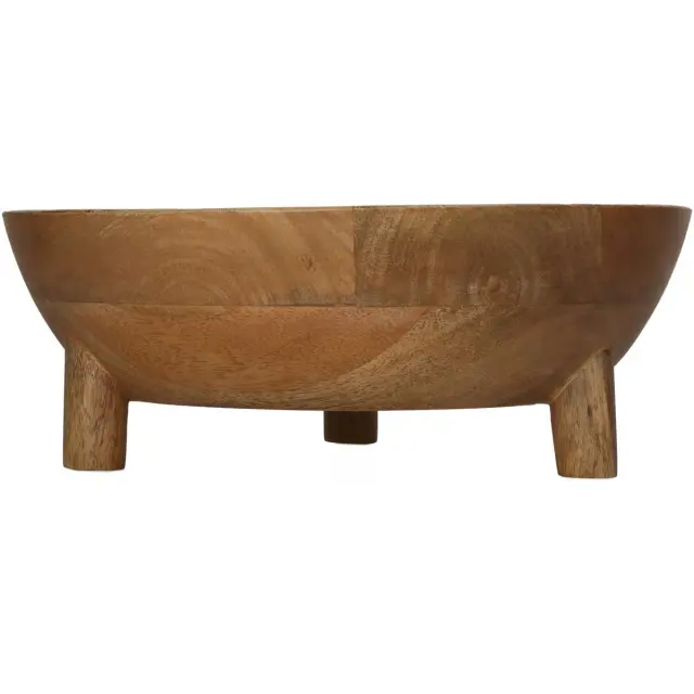 Μπολ Λουλούδια Πολύχρωμο Ξύλο 29x29x10cm 3