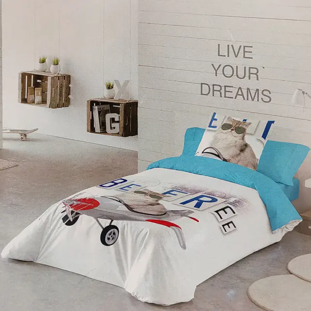 Σεντόνια σετ 3 τμχ Μονά 170x170cm Vesta Home 2173