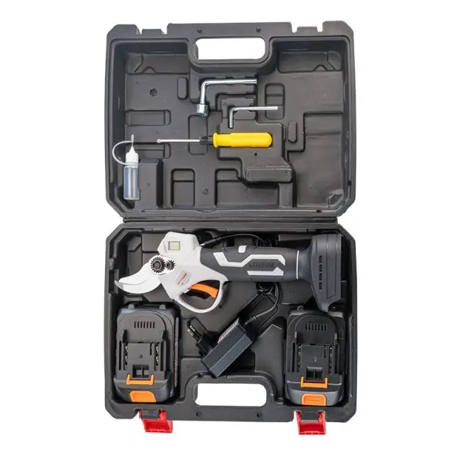 Nakayama EC1250 - Ψαλίδι Κλάδου Μπαταρίας 21V,Brushless,0-22/28mm,1kg 2x2Ah Li-Ion, Βαλίτσα (075035) 2
