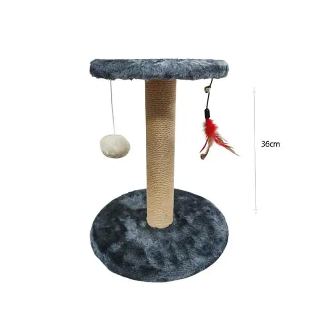 Ξύστρα Γάτας με Κρεμαστά Παιχνίδια 36cm - Cat Scratching Post with Hanging Toys 0290002 2
