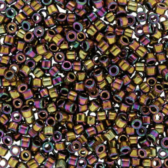 Χάντρα Miyuki Delica 10/0 - DBM0023 - Metallic Rainbow Light Bronze/Violet ~7gr