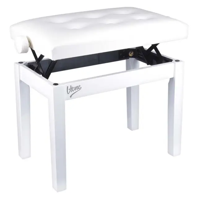 V-TONE BENCH 1 WH seat for grand piano upright piano WHITE 2