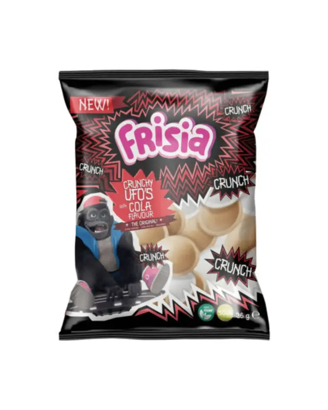 Frisia Ufo Crunchy Cola ΧΓ 36gr (Aνάλωση κατά προτίμηση πριν από 30/10/26)
