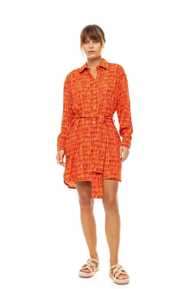 Beachwear Sorbet B623 Orange Pink Label