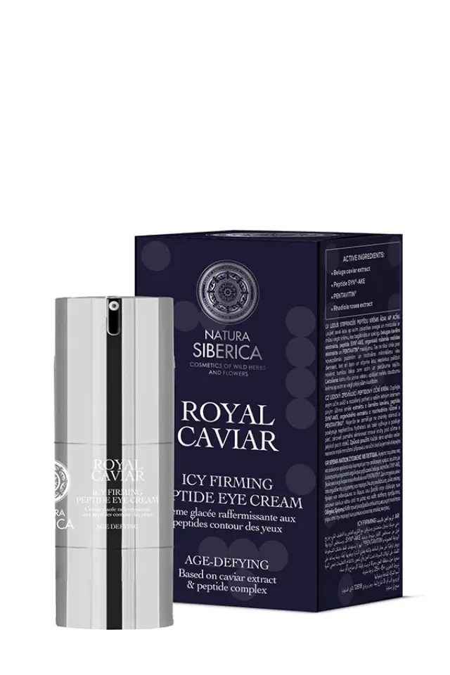 Natura Siberica Royal Caviar Icy Firming Ενυδατική & Αντιγηραντική Κρέμα Ματιών με Χαβιάρι για Ώριμες Επιδερμίδες 15ml