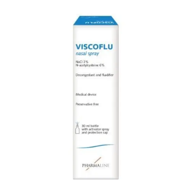 Pharmaline Viscoflu Nasal Spray με Βλεννολυτική δράση για την ευεξία των Αεραγωγών, 30ml