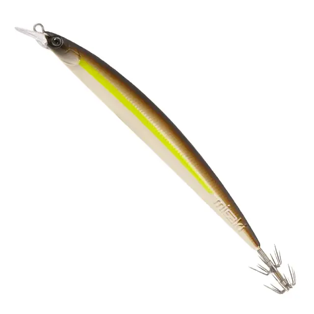 Καλαμαριέρα Misaki Squid Minnow – Τεχνητό Trolling για Καλαμάρια 125mm MISM12/YS Yellow Stripe - UV