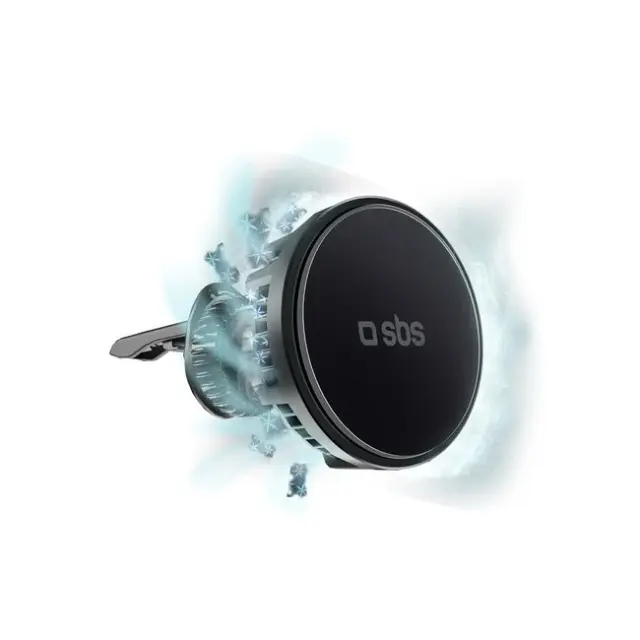 SBS Smartphone Holder with Inductive Charger TESUPFANWIR15W 15W for Air Vent with Cooling Black