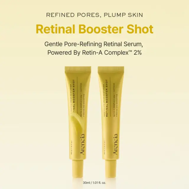 Arencia Retinal Booster Shot Pore-Refining Retinal Serum Ενισχυμένος Ορός Νυκτός, 30ml 2