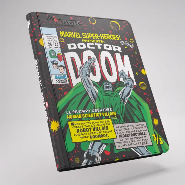 MTG | Marvel Super Heroes Zip- Up Album 18-Pocket - Doctor Doom/Spider-Man