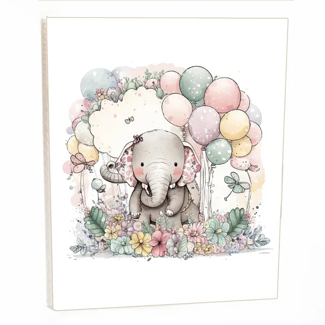 Άλμπουμ pocket με θήκες για 40 φωτογραφίες 15Χ21 ELEPHANT BALOON 05