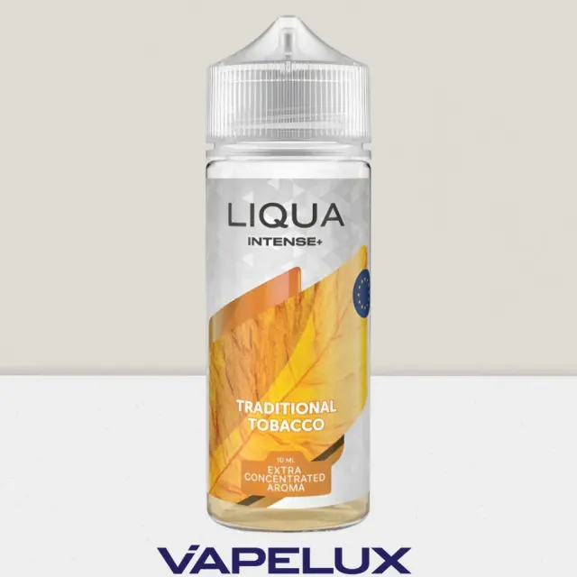Liqua Intense Plus Flavor Shots Traditional Tobacco 10ml to 120ml