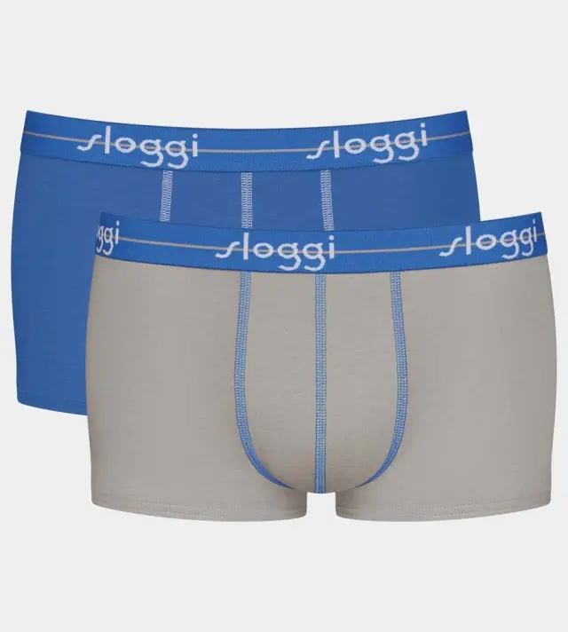 Sloggi Men Μποξεράκια Start Hipster Μπλε/Γκρι 2-Pack - 2XL