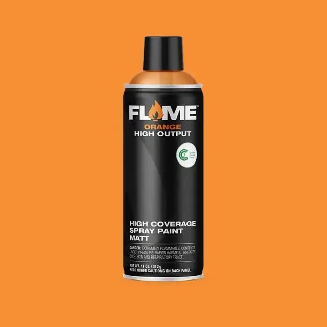 Flame Orange Spray Paint 400ml FO-202 Pastel Orange