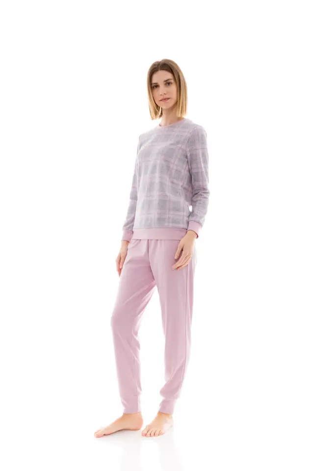 W1492 - Type - PYJAMA JACQUARD PINK PLAID 3