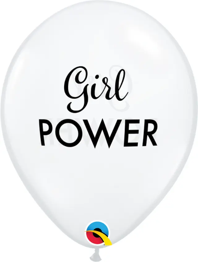 Μπαλόνια Λάτεξ 11 Girl Power Διάφανο Diamond Clear / 25 τεμ
