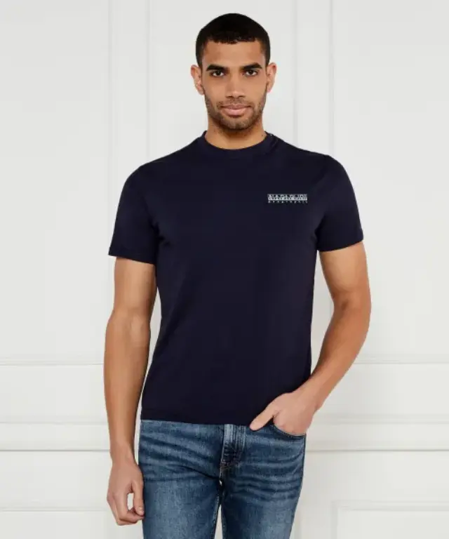 Napapijri - Ανδρικό T-shirt S-Dati Regular Fit NP0A4IE2-176 Μπλε - S
